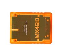 Adattatore per Lettore di Schede Lettore di Schede in Materiale ABS di Alta qualità per Scheda di Memoria Micro MX4SIO SIO2SD, Accessori per (arancione trasparente)