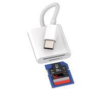 Adattatore per lettore di schede SD USB C per iPhone 15 Pro Max Plus Apple iPad Air Mini tipo C fotocamera multiporta Micro TF Card Compact Flash Drive Memory Dongle Thunderbolt 4 3 Cavo compatibile