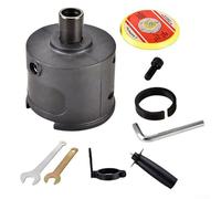 Adattatore per lucidatrice per filettatura M14 con manico ausiliario rimovibile e disco di lucidatura da 15,2 cm, compatibile con smerigliatrice angolare per lucidatura di legno, metallo, auto e