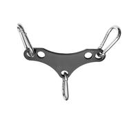 Adattatore per macchina con cavo, connettore 2 a 1 resistente per puleggia | Piastra adattatore da doppia a puleggia singola in acciaio con 2 ganci LAT Pulldown Tricipiti Pushdown T Bar Row Accessori
