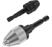 Adattatore per mandrino da 0,3-6,5 mm e 0,3-3,6 mm, convertitore di estensione per cacciavite a cambio rapido, adattatore per trapano per trapano a percussione