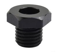 Adattatore per mandrino filettato nero per tornio di legno, tipo opzionale 1 '' 8tpi, lunghezza 32 mm (da 25 mm a 18 mm)
