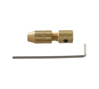 Adattatore per mandrino in ottone per pinza albero motore da 2 mm, piccola pinza di precisione e per mandrino per trapano set con chiave inglese, utensile rotante e mini tornio giunto di precisione