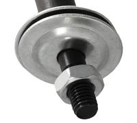 Adattatore per mandrino per smerigliatrice da banco, 68 mm, in acciaio, con filettatura M10 e diametro del foro 8/10/12 mm, mano sinistra o destra, compatibile con rettificatrici (destra-8 mm)