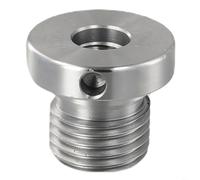 Adattatore per mandrino per tornio in legno con supporto per diametri filettati da 18 mm, 25 mm e 33 mm e valori standard di passo da 2,5 mm e 3,5 mm (da 33 mm a 18 mm)