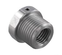 Adattatore per mandrino per tornio legno con vite di fissaggio per conversione di dimensioni filettate da 1 x8 TPI a 1 1/2 x8 TPI