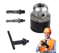 Adattatore per mandrino per trapano a chiave, adattatore per mandrino a percussione - Strumento di conversione del mandrino a impatto con capacità di 1,5-13 mm | Adattatore per punta da trapano, conve
