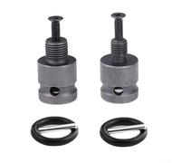 Adattatore per mandrino per trapano con vite per conversione 1/2-20UNF e 3/8-24UNF, connettore per punte da trapano elettrico in acciaio legato compatibile con chiave inglese