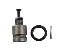 Adattatore per mandrino per trapano con vite per conversione avvitatore a percussione a trapano elettrico, connettore grigio in acciaio legato, filettatura 1/2-20UNF e 3/8-24UNF, vite maschio da 12,5