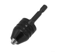 Adattatore per mandrino per trapano per driver con codolo esagonale da 1/4", pinza autoserrante da 0,3-8 mm, in lega di alluminio (1 pezzo)