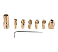 Adattatore per mandrino per trapano Set di pinze for mandrino da trapano 8 pezzi 0,5-3 mm, elettrico for PCB in alluminio e cartone, cartella for in rame 3,17