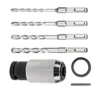 Adattatore per martello rotante - Adattatore per presa per martello pneumatico | Adaptatěur per presa pneumatica a marteàu con 4 punte - Poung Driller, carpentieri, ristrutturazione, demolizione, Ent