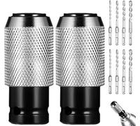 Adattatore per martello rotante con set di punte per trapano a percussione, multifunzione, convertitore elettrico, convertitore a martello, adattatore a sgancio rapido per avvitatore a percussione