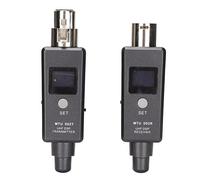 Adattatore per Microfono XLR per Microfonico Wireless, Trasmettitore e Ricevitore XLR Wireless Ricaricabili per Microfono Dinamico, Mixer Audio, PA