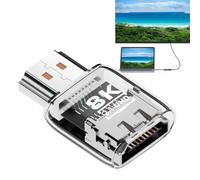 Adattatore Per Monitor - Connettore di Conversione Bidirezionale 60 Hz 8K | Adattatore AV Maschio A Femmina HDTV - per Video Audio Proiettore Monitor Laptop TV HDTV Desktop