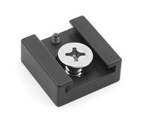 Adattatore per montaggio a scarpa fredda con perno di posizionamento base a vite da 1/4 di pollice per accessori per attacco microfono luce video