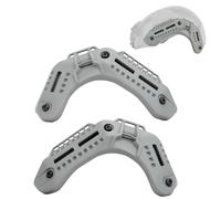 Adattatore per Montaggio Su Guida Laterale per Casco Tactical MK, Set di Guide Airsoft di Ricambio per Luci per Casco High Cut Fast Telecamere e Attrezzatura(Gray)