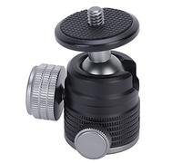 Adattatore per montaggio su slitta calda Testa a sfera mini girevole a 360 gradi Testa a vite per treppiede da 1/4 pollici per fotocamera DSLR Fotografia professionale Lega di