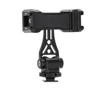 Adattatore per Montaggio su Treppiede per Telefono in Metallo Supporto per Supporto per Treppiede con Rotazione Orizzontale a 360 Gradi in Lega di Alluminio per lo Streaming