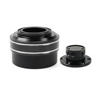 Adattatore Per Mozzo A Sgancio Rapido Per Volante Da Gioco Simulatore Di Corse A 6 Fori Per MOZA Simagic M10 A/Mini Euro Truck 70MM QR040(Black)