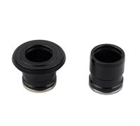 Adattatore per mozzo anteriore e posteriore per bicicletta, a sgancio rapido, convertitore da M9 a 15 mm albero anteriore e albero posteriore da M10 a 12 mm, compatibile con mozzi posteriori a