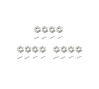 Adattatore per Mozzo Esagonale Ruota In Metallo da 12 mm da 12 Pezzi per Parti di Aggiornamento Auto RC HAIBOXING HBX 16889 16889A 16890 901 901A 903