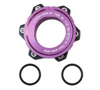 Adattatore per mozzo per bicicletta, con blocco centrale a 6 bulloni, per Boost anteriore 15 x 100-110 mm, posteriore 12 x 142-148 mm, nero (anteriore da 15 x 100 a 110 mm, viola)