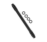 Adattatore per mozzo per mountain bike, da 12 mm a 9 mm, perno a sgancio rapido, in lega di alluminio da 142 mm, con anelli in gomma per migliorare la stabilità del collegamento al mozzo (nero)
