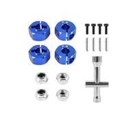 Adattatore per Mozzo Ruota Esagonale In Metallo da 12 Mm M4 Chiave A Croce per Dado di Bloccaggio Flangiato per 1/10 Slash 4X4 VXL 2WD Rustler