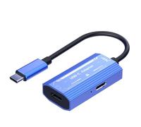 Adattatore Per Occhiali AR, Convertitore Video USB C, Adattatore Plug and Play Supporto 4K@60Hz Ricarica Rapida 100W per Proiettore Telefono Tablet