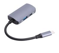 Adattatore per Occhiali da USB C a AR, Hub di Ricarica e Riproduzione, Adattatore di Uscita Video 4K 60 Hz con Ricarica Rapida PD 65 W, Compatibile con più Occhiali XR