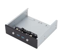 Adattatore per Pannello Frontale USB, Hub USB 3.0 per Pannello Frontale Compatto Professionale, 2 Porte per Case del Computer, Supporto per 2 USB 3.0 e 2 Interruttori di Controllo (PH7)