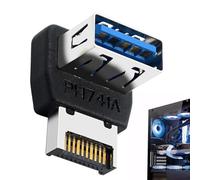 Adattatore per pannello frontale USB, scheda madre del computer, adattatore da USB 3.1 a interfaccia, pannello di sterzo a 90 gradi per adolescenti, ragazzi, uomini, giovani donne