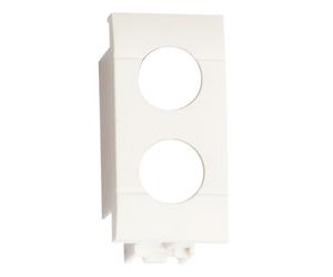 Adattatore per PDM00 Fracarro 2 fori Bticino Living Light bianca 280802