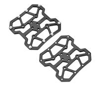 Adattatore per pedale bici, 1 paio di adattatori per pedali bici bicyle in lega di alluminio per SPD(Nero)