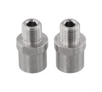 Adattatore per pedale della bici in acciaio inossidabile 304 - Adatto per pedali da 14 mm e pedivelle da 12 mm, lunghezza 32 mm, offset da 20 mm, coppia