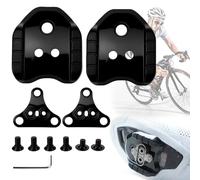 Adattatore Per Pedali SPD, Tacchette Per Pedali SPD, Convertitori Di Scarpe Da Bici, 3 fori, con viti, Adattatore Tacchette Da Strada a MTB, Universale per SPD SL SM-SH10/SH11/SH12, Nero