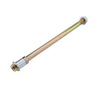 Adattatore per perno Passante 10x195mm per ruota Anteriore E-Bike | Compatibile ruote anteriori 10mm, montaggio , ideale per e-bike fat bike, finitura argento