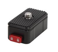 Adattatore per Piastra a Sgancio Rapido, Adattatore per Montaggio su Fotocamera QR per Treppiede con Vite da 1/4 di Pollice, Porta di Bloccaggio, per Fotocamera Mirrorless,