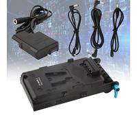 Adattatore per Piastra Batteria con Attacco a V con Morsetto per Asta a Doppio Foro perD5300 D5600 D5200 D3400