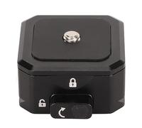 Adattatore per Piastra per Fotocamera Portatile Stabile Capacità di Carico di 22 Libbre Piastra a Sgancio Rapido Blocco Pulsante con Vite da 1/4 per Foto