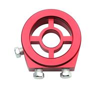 Adattatore per piastra radiatore olio per auto per controllo della temperatura e della pressione dell'olio motore Costruzione in alluminio premium Rosso 315x311x118 pollici con