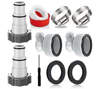 Adattatore per piscina A e B, 4 pezzi, adattatore per tubi per piscina, adattatore A e tipo B per piscina Intex, 4 adattatori per piscina, connettore per tubo da 32 e 38 mm