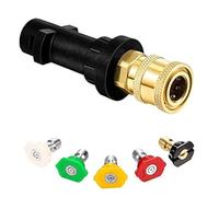 Adattatore per pistola idropulitrice ad alta pressione da 1/4 di pollice Set di punte per ugelli a spruzzo in ottone femmina connettore rapido per Karcher k2 k3 k4 k5 k6 K7