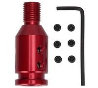 Adattatore per pomello del Cambio, Adattatore Universale per pomello Cambio Auto per Cambio Non filettato 12x1,25 (Red)