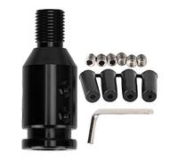 Adattatore per Pomello del Cambio Automatico, Adattatore per Pomello del Cambio Non Filettato, Adattatore Universale per Pomello del Cambio per Auto per Cambi Non Filettati 12x1,25(Nero)