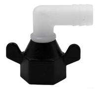 Adattatore per pompa sommergibile per acque luride Shurflo 51f03 Connettore pompa dell'acqua con design a sgancio rapido in ABS di lunga durata nero (B)