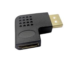 Adattatore per porta display, convertitore audio DP, adattatore HD a forma di L, connessione durevole, facilita la connettività del dispositivo, amplia le opzioni di riduzione della pressione del