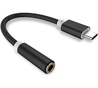 Adattatore per presa audio USB C a 3,5 mm, cavo in nylon intrecciato, adattatore per cuffie cablate, adattatore per telefono intelligente tipo C, convertitore per cavo audio