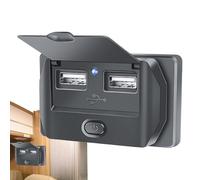 Adattatore Per Presa Auto - Presa Posteriore Auto Con Doppie Porte Di Uscita,Socket Alimentazione Veicoli | Per Guida Camion RV SUV Campeggio Spostamenti Quotidiani E Autocaravan